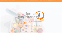 Desktop Screenshot of formaspublicitarias.es